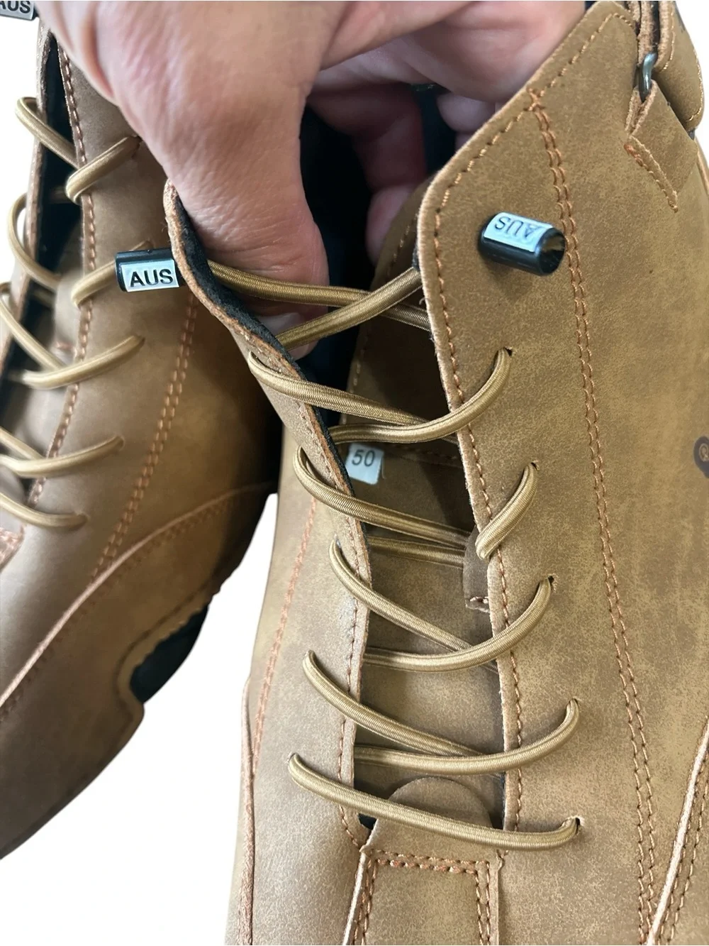LDECK Men's Brown Chukka Driving Boots